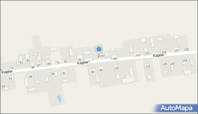 Kajew, Kajew, 97, mapa Kajew