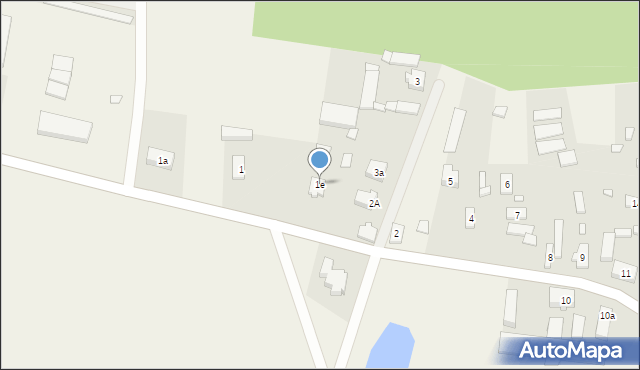 Kąkolewo, Kąkolewo, 1e, mapa Kąkolewo