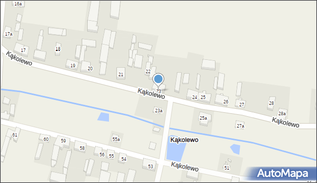 Kąkolewo, Kąkolewo, 23, mapa Kąkolewo