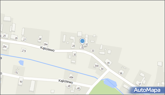 Kąkolewo, Kąkolewo, 31, mapa Kąkolewo