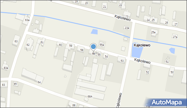 Kąkolewo, Kąkolewo, 56, mapa Kąkolewo