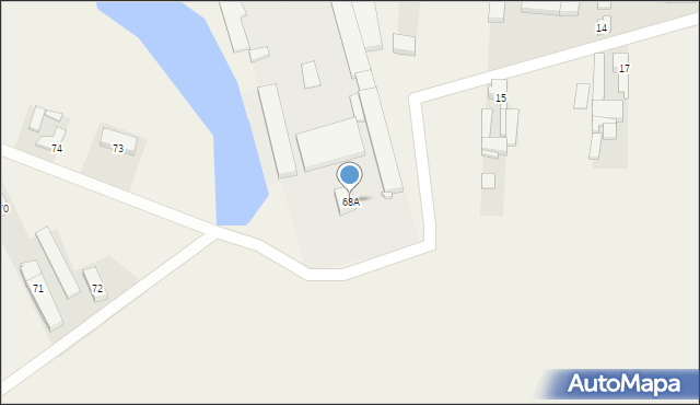Kąkolewo, Kąkolewo, 68A, mapa Kąkolewo