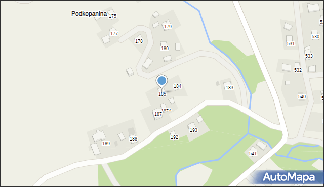 Kąkolówka, Kąkolówka, 185, mapa Kąkolówka