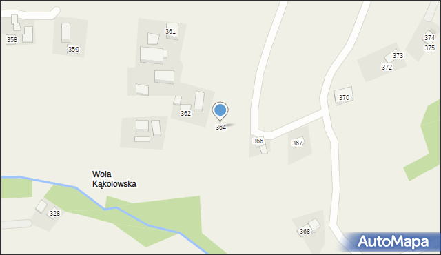 Kąkolówka, Kąkolówka, 364, mapa Kąkolówka