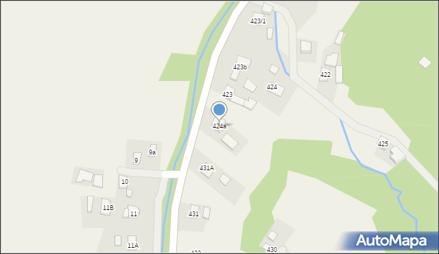 Kąkolówka, Kąkolówka, 424a, mapa Kąkolówka