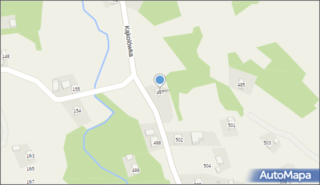 Kąkolówka, Kąkolówka, 497, mapa Kąkolówka