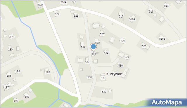 Kąkolówka, Kąkolówka, 533, mapa Kąkolówka