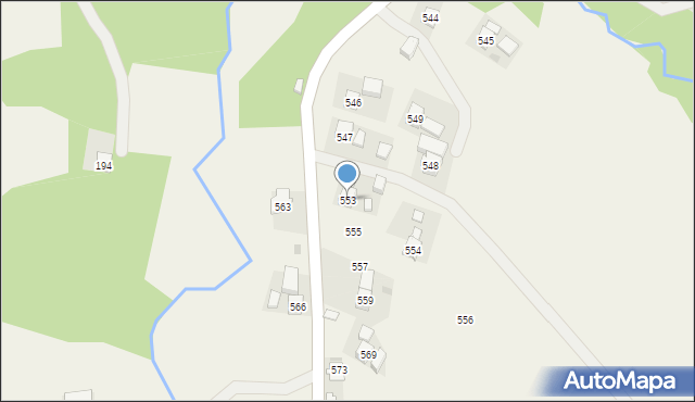 Kąkolówka, Kąkolówka, 553, mapa Kąkolówka