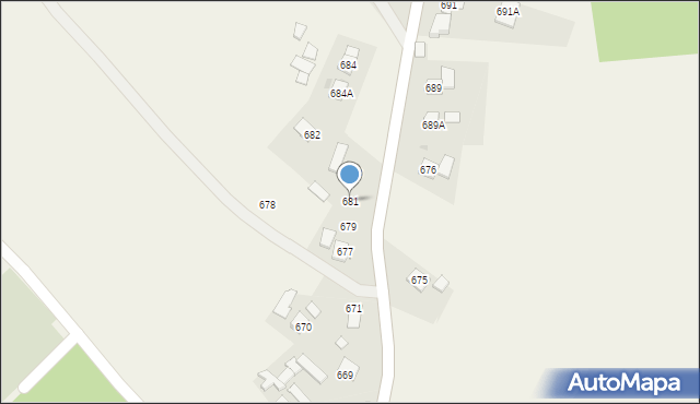 Kąkolówka, Kąkolówka, 681, mapa Kąkolówka