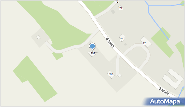 Kąkolówka, Kąkolówka, 808, mapa Kąkolówka