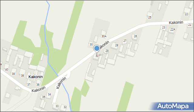 Kakonin, Kakonin, 31, mapa Kakonin