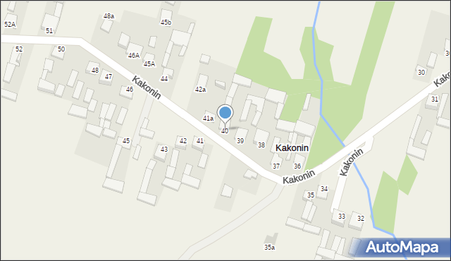 Kakonin, Kakonin, 40, mapa Kakonin