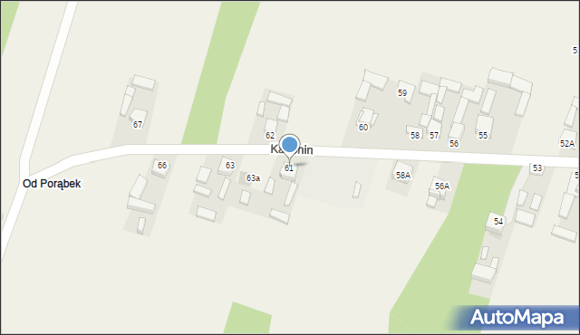 Kakonin, Kakonin, 61, mapa Kakonin