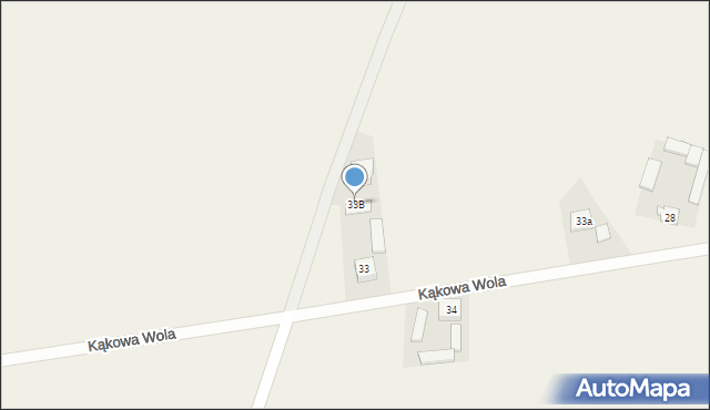 Kąkowa Wola, Kąkowa Wola, 33B, mapa Kąkowa Wola