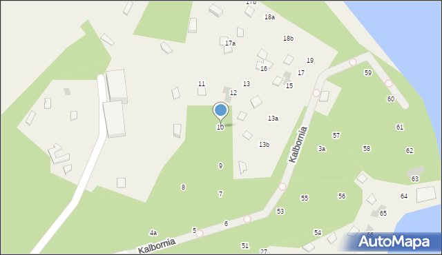 Kalbornia, Kalbornia, 10, mapa Kalbornia