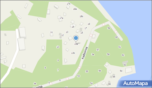 Kalbornia, Kalbornia, 13a, mapa Kalbornia