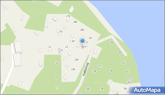 Kalbornia, Kalbornia, 15, mapa Kalbornia