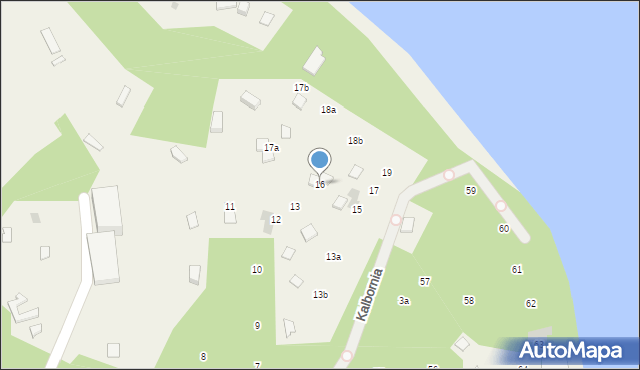 Kalbornia, Kalbornia, 16, mapa Kalbornia