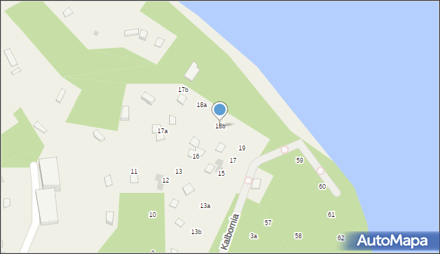 Kalbornia, Kalbornia, 18b, mapa Kalbornia