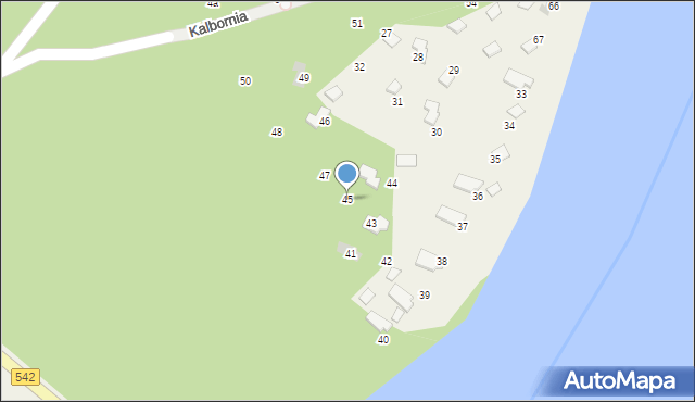Kalbornia, Kalbornia, 45, mapa Kalbornia