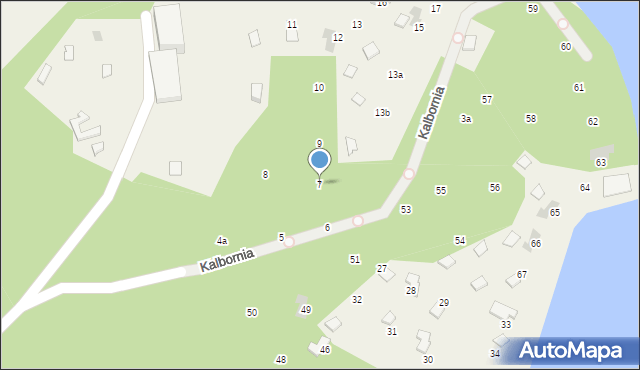 Kalbornia, Kalbornia, 7, mapa Kalbornia