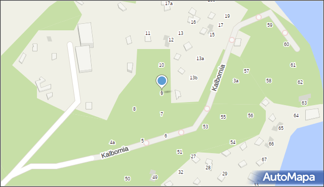 Kalbornia, Kalbornia, 9, mapa Kalbornia