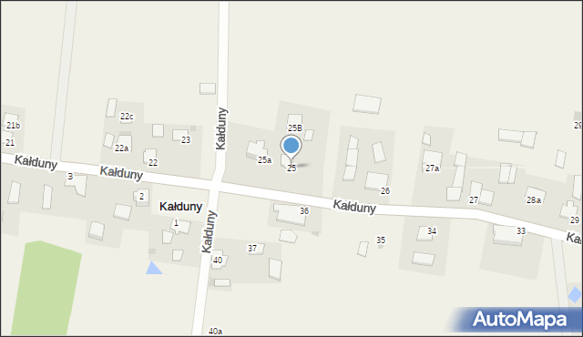 Kałduny, Kałduny, 25, mapa Kałduny