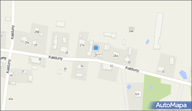 Kałduny, Kałduny, 27, mapa Kałduny