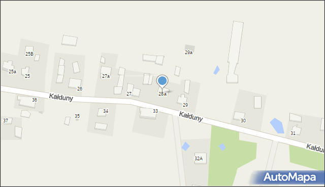 Kałduny, Kałduny, 28a, mapa Kałduny