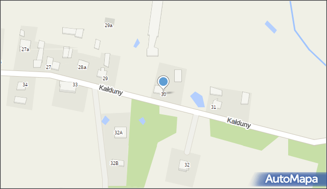 Kałduny, Kałduny, 30, mapa Kałduny