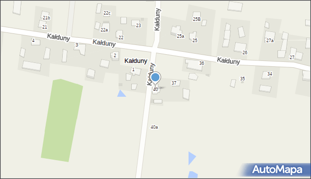 Kałduny, Kałduny, 40, mapa Kałduny