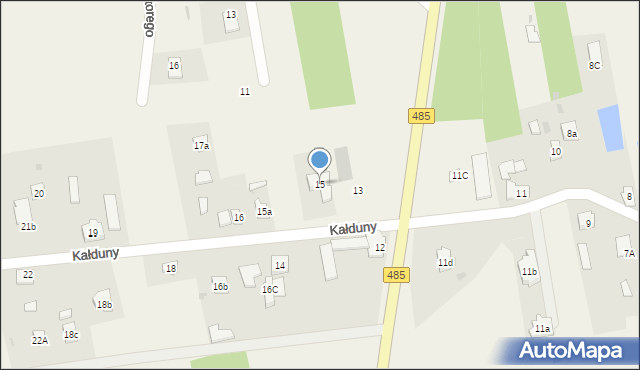 Kałduny, Kałduny, 15, mapa Kałduny