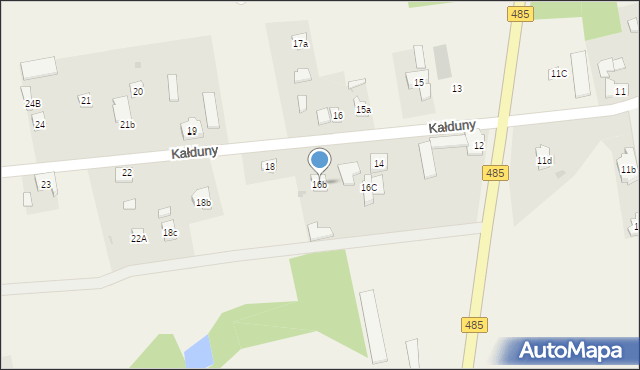 Kałduny, Kałduny, 16b, mapa Kałduny