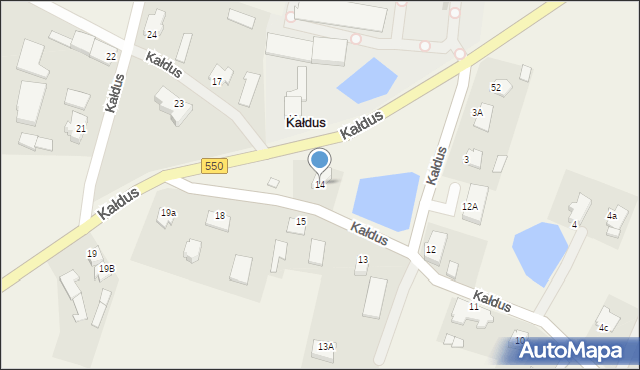 Kałdus, Kałdus, 14, mapa Kałdus