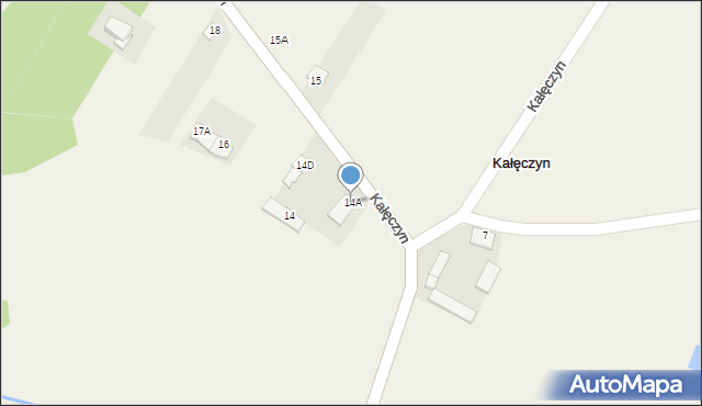 Kałęczyn, Kałęczyn, 14A, mapa Kałęczyn