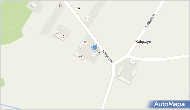 Kałęczyn, Kałęczyn, 14B, mapa Kałęczyn