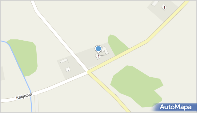 Kałęczyn, Kałęczyn, 1, mapa Kałęczyn