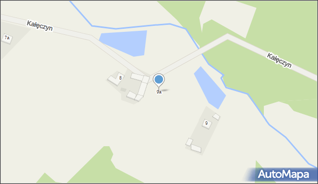 Kałęczyn, Kałęczyn, 9a, mapa Kałęczyn