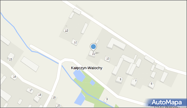 Kałęczyn-Walochy, Kałęczyn-Walochy, 11, mapa Kałęczyn-Walochy