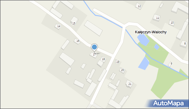 Kałęczyn-Walochy, Kałęczyn-Walochy, 17, mapa Kałęczyn-Walochy