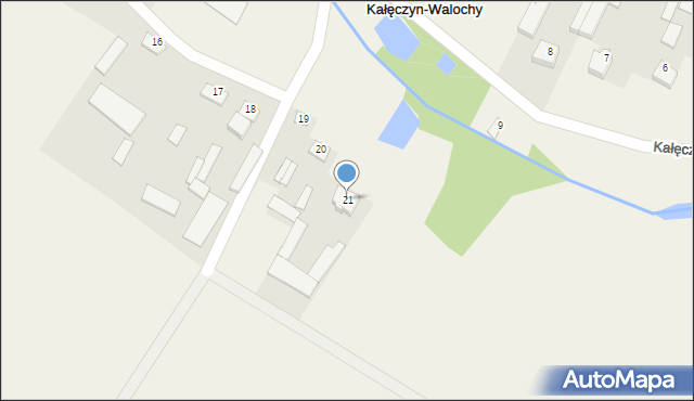 Kałęczyn-Walochy, Kałęczyn-Walochy, 21, mapa Kałęczyn-Walochy
