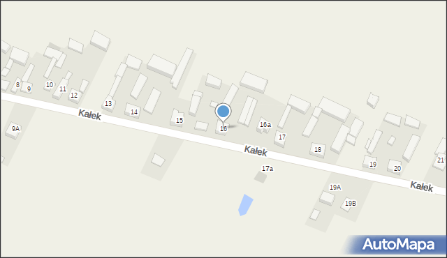 Kałek, Kałek, 16, mapa Kałek