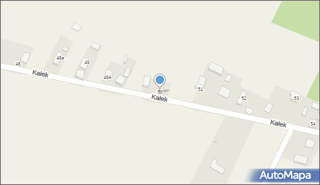 Kałek, Kałek, 50, mapa Kałek