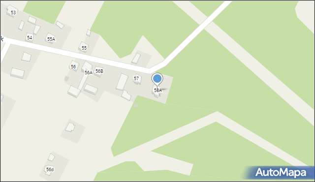 Kałek, Kałek, 58A, mapa Kałek