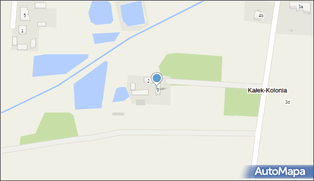 Kałek-Kolonia, Kałek-Kolonia, 3, mapa Kałek-Kolonia