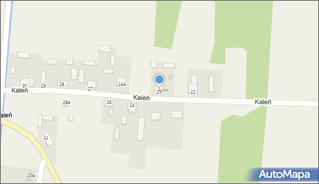 Kaleń, Kaleń, 23, mapa Kaleń