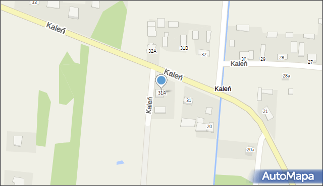 Kaleń, Kaleń, 31A, mapa Kaleń