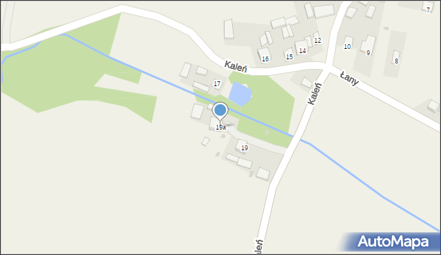 Kaleń, Kaleń, 19a, mapa Kaleń