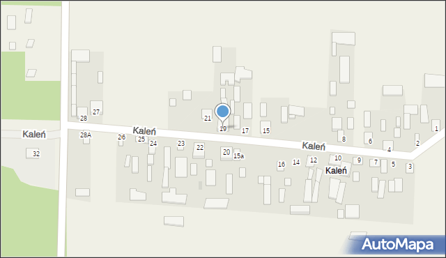 Kaleń, Kaleń, 19, mapa Kaleń