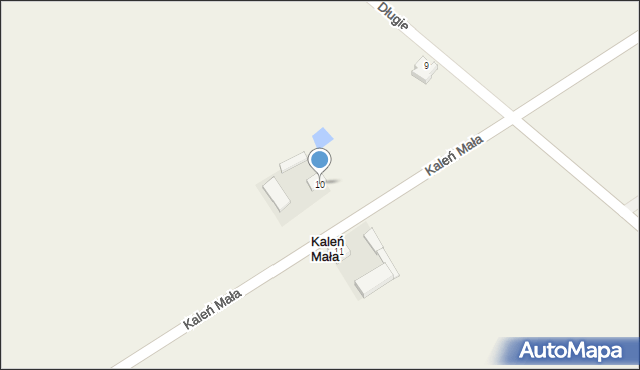 Kaleń Mała, Kaleń Mała, 10, mapa Kaleń Mała